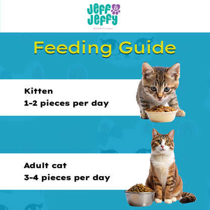 Tuna Bites Freeze-Dried Cat Treats – Made with Real Tuna Fish Meat, All Natural & Suitable for Cats of All Ages