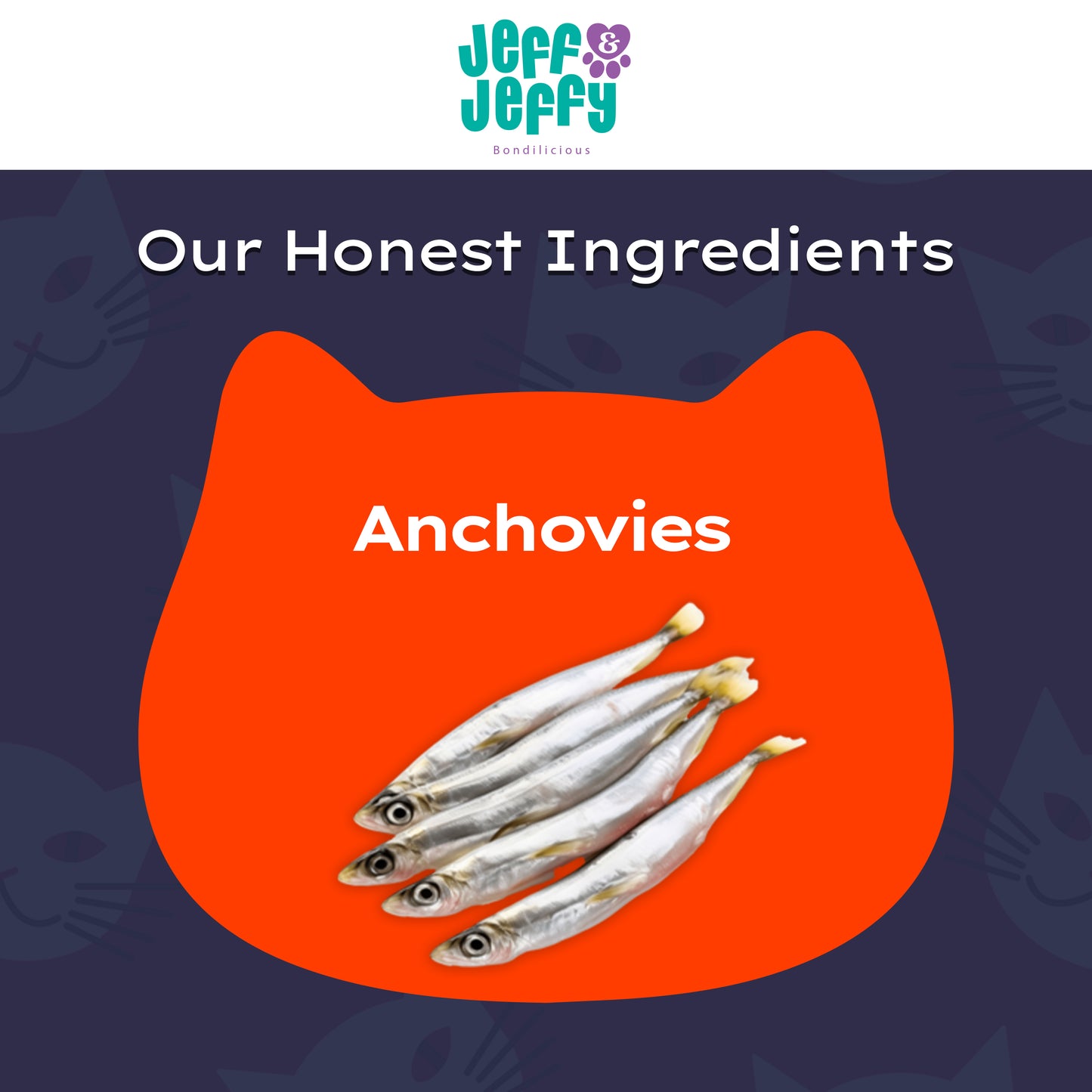 Freeze-Dried Anchovies Cat Treats – Pure Single-Ingredient Protein for Active Cats, All Natural & Suitable for Cats of All Ages