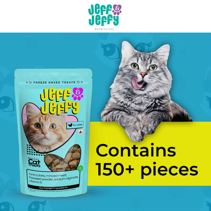 Tuna Bites Freeze-Dried Cat Treats – Made with Real Tuna Fish Meat, All Natural & Suitable for Cats of All Ages