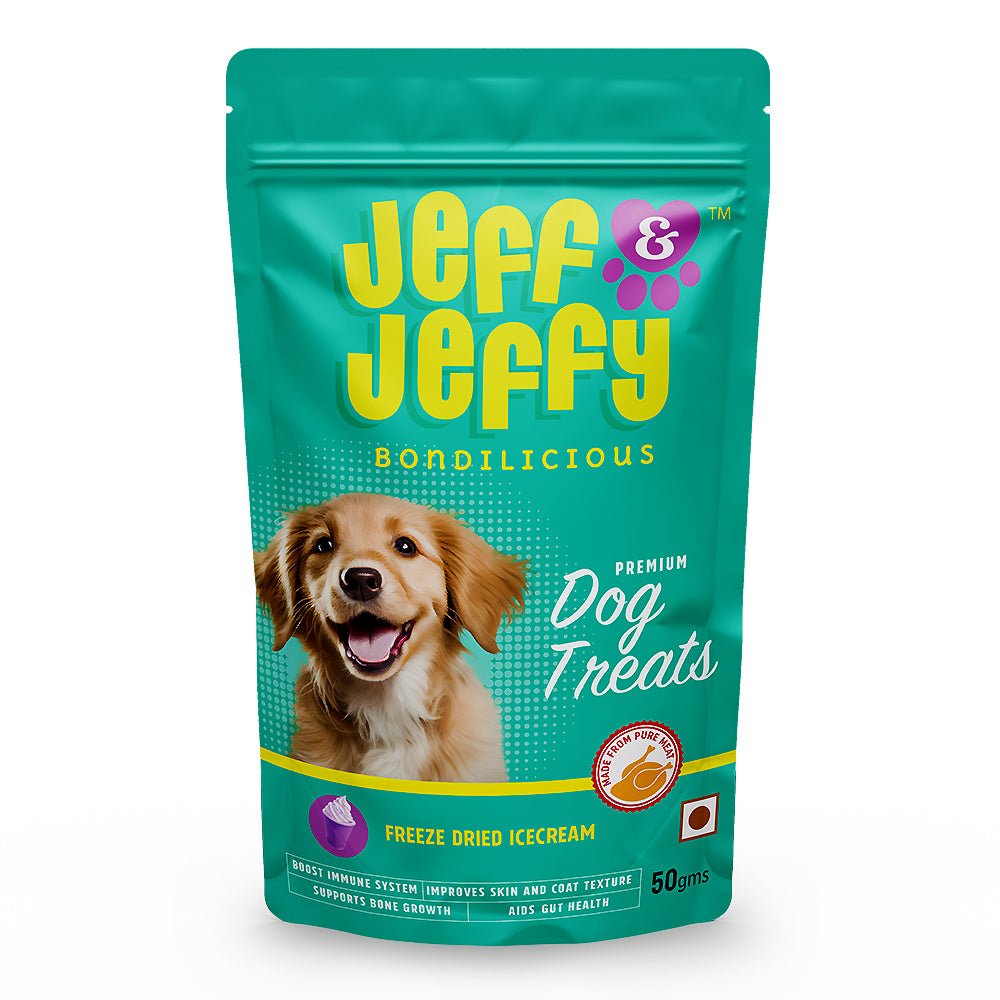 Freeze Dried Ice Cream for Dogs - Jeff & Jeffy