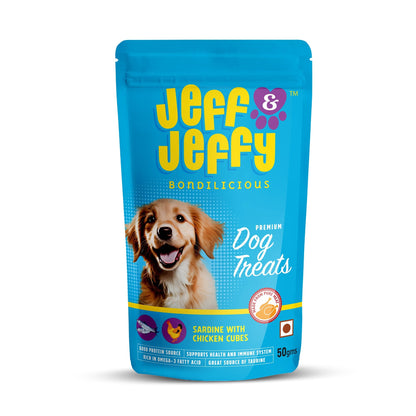 Sardine and Chicken Treats : Freeze Dried Treats Rich in Omega - 3 - Jeff & Jeffy