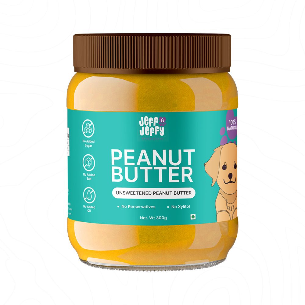 Unsweetened Peanut Butter for Dogs - Jeff & Jeffy